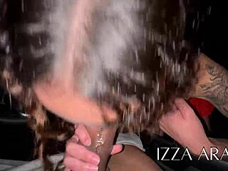 Juicy latina squirts wildly from sloppy blowjobs and pussy licks