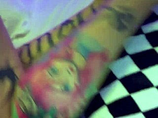 rough stud owns the bunny, sniffs his dirty cock deep