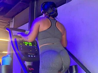 married gym woman taken to parking for full anal creampie