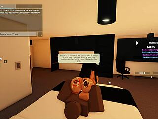 135 Roblox Blacked Whore Bent Over for BBC Deepthroat Anal Ride