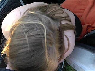 young curvy german babe bends over doggystyle after car breakdown