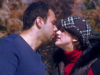 brunette milf eve lawrence GETS fucked hard on snow