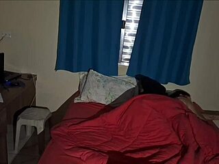 Blindfolded wife gets friend surprise during sex