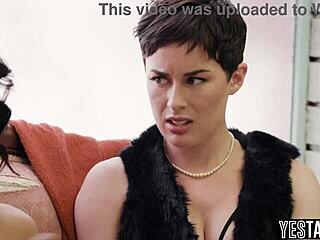 Big Boobs Petite Lesbian Milf Fucks Ebony Bestie Hard!