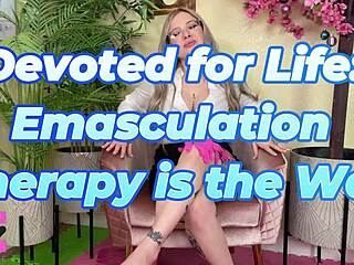 Goddess demands total slave emasculation in femdom therapy