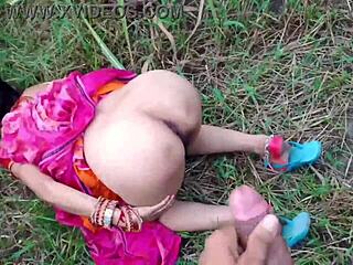 desi indian village hottie fucks field lover outdoors on ranch