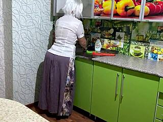 Old Milf's Big Ass Built for Deep Anal