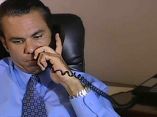 Brunette secretary fucked hard in office doggystyle!