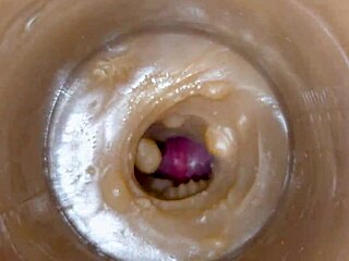 Huge cum explosion floods pussy toy in creamy asmr close-up blast!