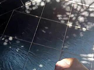 stroking throbbing cock hard outdoors in open air 😈🍆