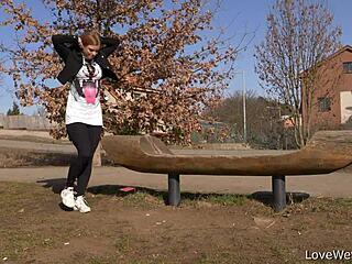 chrissy fox pisses hot outdoors solo 😈🌿