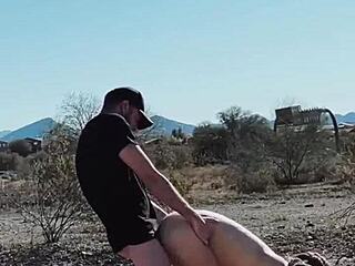Blonde Wife Risks Rough Public Roadside Sex Adventure
