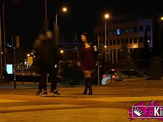 Amanda Luxor hunts desperately for young stud to fuck her curvy body outdoors!