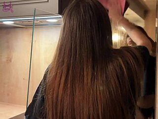 Petite Brunette Wife's Dirty Talk Fantasy with Neighbors Turns Submissive