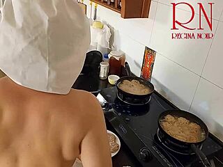 Regina Noir Naked Kitchen Cooking Maid