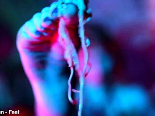 sexy redhead femdom feet crush noodles lick toes