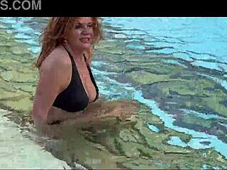 staycation heats up with milf and her best friend by the pool