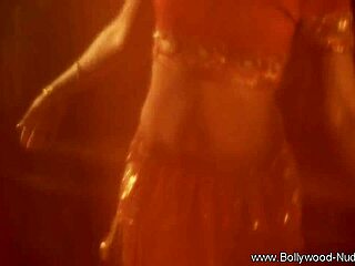 beautiful indian brunette dances seductively in solo tease
