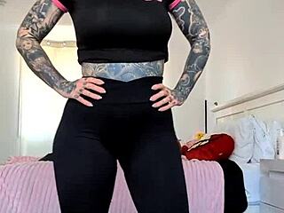 Milf's Sheer Leggings Reveal Tempting Curves Up Close