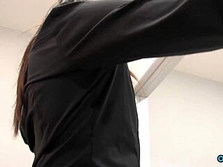 She struts to prison heels on to fuck rough bent over while her silly bf watches helplessly