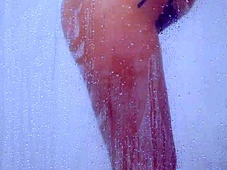 tanned college babe bikini shower orgasm tease