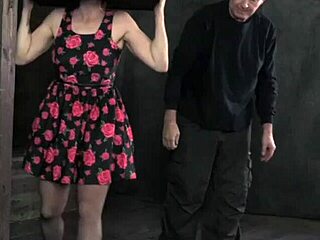 A bound milf endures intense whipping in BDSM session as she submits fully