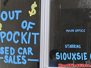 BDSM Sub Hogtied Whipped For Cheap Car Deal