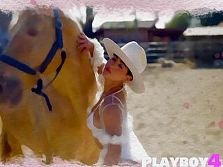 Big Tits Latina Babe Strips Rides Playboy