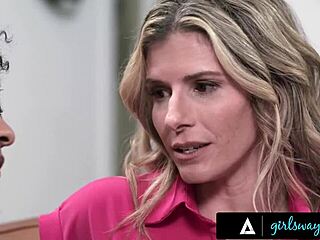 cory chase teaches olivia jay lesbian licking fingering and pussy play