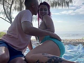 argentina slut beach blowjob deepthroat begs rough pussy pounding cum