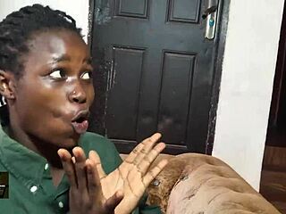 Juicy ebony babe licks wet pussy in first time lesbian romp