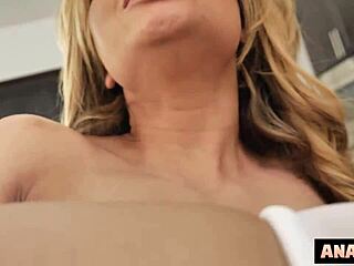 Naughty Maid's Tight Butthole Stuffed with Toys Cock and Cum