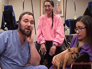 Nurse kitty catherine humiliates patient in latex glove fingering exam!