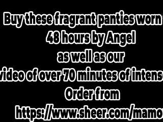 Angel’s Massive Natural Tits Dripping with Hot Cum Tease