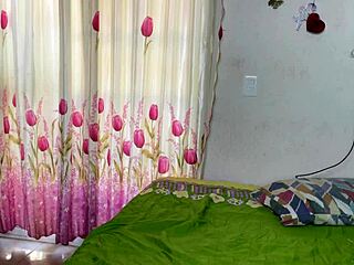 Masturbating On Bed While She Showers Hot