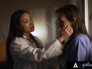 Doctor Vicki Chase keeps Nurse Sinn Sage quiet