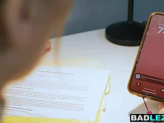 Big Ass Milf Boss Pounds Lesbian Intern's Pussy with Huge Strapon in Office