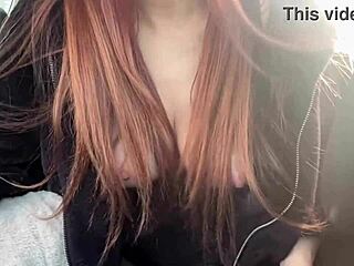 hey, italian milf artemisia flashes her big tits outdoors in car! 🍒🚗🔥