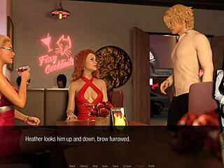 jessica oneil's stockings upskirt tease turns into hard office blowjob